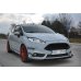 Накладка сплиттер на передний бампер вариант 4 на Ford Fiesta MK7 VII ST рестайл